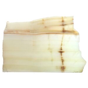 8025 Calcite Onyx Lapidary Slab, shown wet