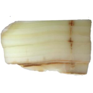 8028 Calcite Onyx Lapidary Slab, shown wet