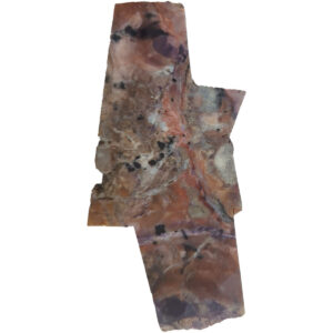 Tiffany Stone Lapidary Slab, shown wet