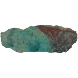 Chrysocolla and Shattukite Lapidary Slab, shown wet