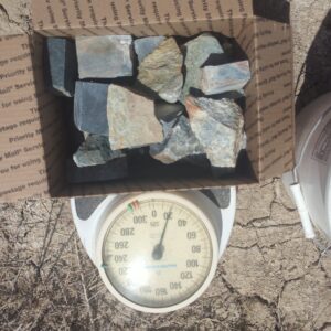 Medium flat rate box of jade, mostly Wyoming nephrite jade, 20 pounds