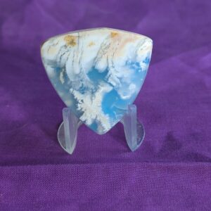 Indonesian Plume Agate Doublet Cabochon