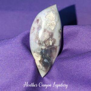 Purple Cloud Agate Cabochon