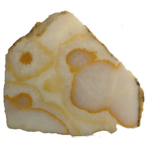 8505 Chatoyant Calcite Lapidary Slab, shown wet